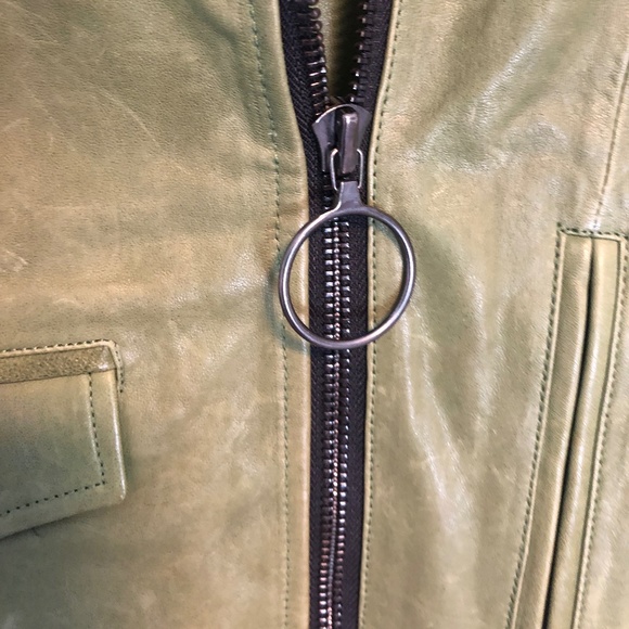 SOLD! Kelly Wearstler Asymmetrical lambskin Leather Jacket - Picture 15 of 16